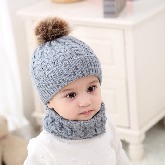 Gorro de Lana Cálido para Bebé y Niños - Tejido Abrigador Invierno