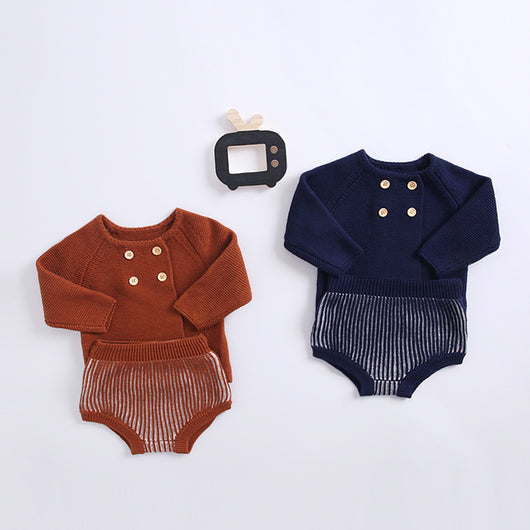 Conjunto de Dos Piezas de Suéter Tejido para Bebé - Image 4