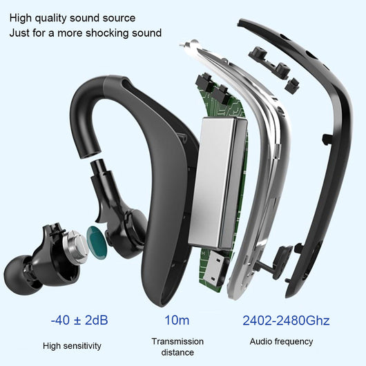 Auriculares Bluetooth de Oreja Colgante con Espera Prolongada - Image 6
