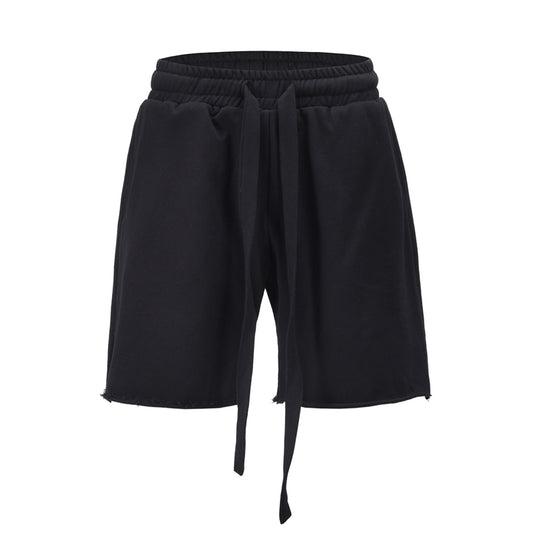 Shorts Casuales para Hombre con Bordes Crudos y Diseño Moderno - Image 2