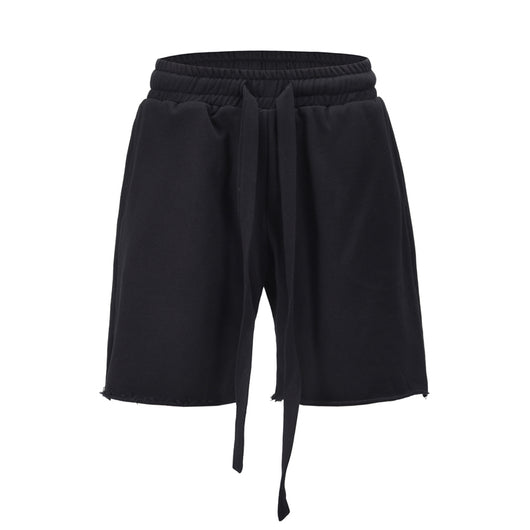 Shorts Casuales para Hombre con Bordes Crudos y Diseño Moderno - Image 2