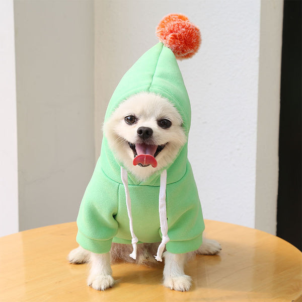 Sudadera con Capucha para Perros Pequeños - Abrigo Polar Verde Otoño Invierno - Image 13