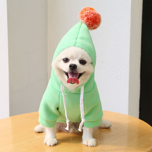 Sudadera con Capucha para Perros Pequeños - Abrigo Polar Verde Otoño Invierno - Image 13