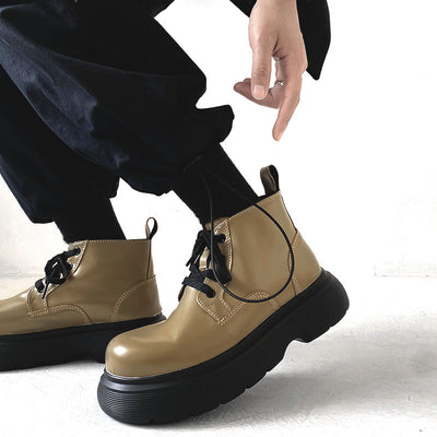Botas Martin Retro Japonesas con Suela Gruesa y Puntera Voluminosa - Image 10