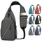 Bolsa Bandolera Multifuncional para Hombre en Lona Resistente