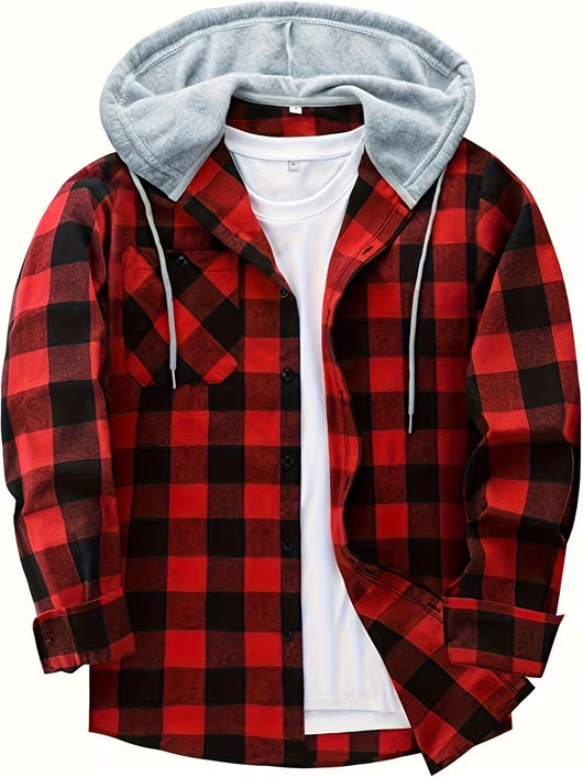 Sudadera Hoodie Cuadros para Hombre - Manga Larga - Image 19