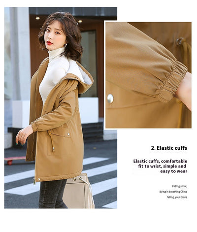 Abrigo Impermeable de Lana de Cordero Forrado en Polar - Diseño Ejecutivo Largo - Image 18
