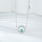 Collar Cadena Esmeralda Verde con Dije Redondo - Elegancia y Personalidad