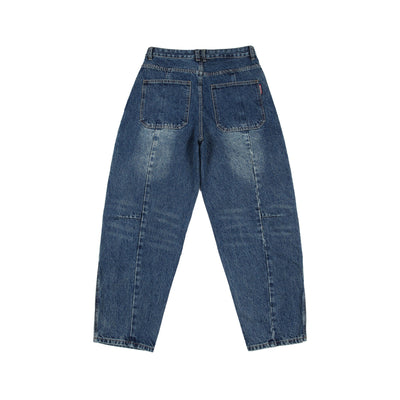 Jeans Vintage Deconstruido con Parches Pesados Lavado Retro - Image 25