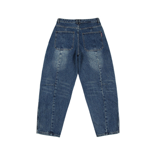 Jeans Vintage Deconstruido con Parches Pesados Lavado Retro - Image 25