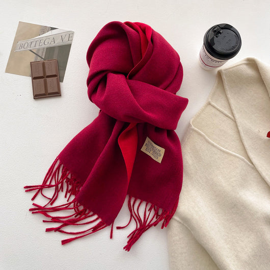 Pañuelo Reversible de Color Sólido para Mujer - Image 9