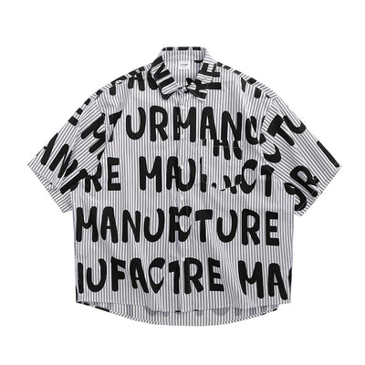 Camisa de Hombre a Rayas Estampada - Image 5