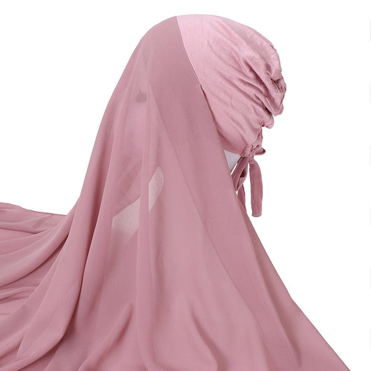Pañuelo Capucha de Gasa Perlada con Elástico Ajustable - Image 22