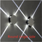 Modern Simple Square Round LED Aluminum Wall Light Blanco Round 12 W
