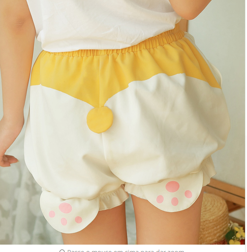Leggins Cortos Anime Kawaii - Shorts Suave de Algodón para Chica - Image 4