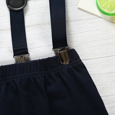 Conjunto de Bebé Tiburón Cartoon - Pants Suspender y Manga Larga - Image 7