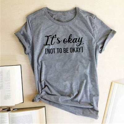 Playera Estampada It'S OKAY para Mujer - Diseño Moderno y Versátil - Image 2