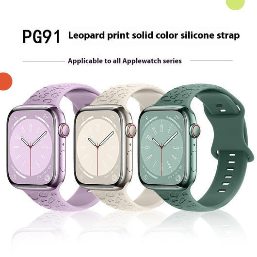 Correa de Silicona Estampado Leopardo para Apple Watch 1-9 y Ultra 3 - Image 2