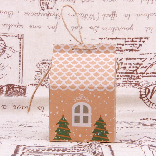 Pack 5 Bolsas para Galletas Navideñas Forma de Casa - Image 3
