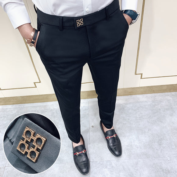 Pantalones Ajustados Modernos para Hombre