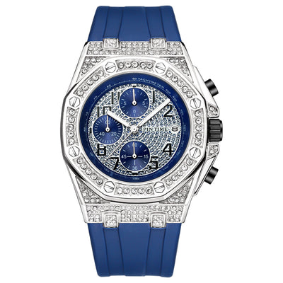 Reloj Cronógrafo de Lujo con Diamantes y Esfera Grande - Image 4