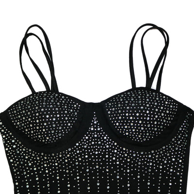 Jumpsuit Elegante de Malla Transparente con Strass y Tirantes - Image 19