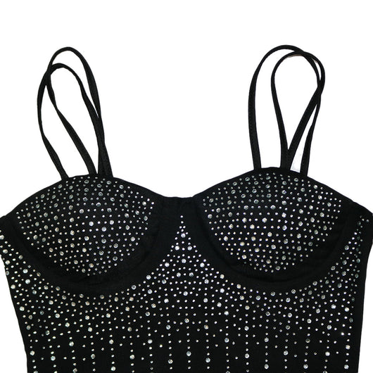 Jumpsuit Elegante de Malla Transparente con Strass y Tirantes - Image 19