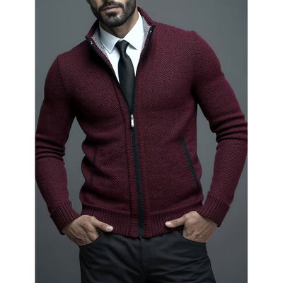 Suéter Cardigan con Cuello Alzado para Hombre - Image 6