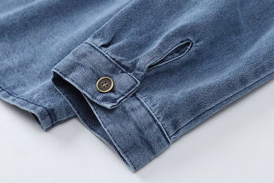 Chaqueta Denim Retro Suelta para Mujer - Diseño Moderno de Manga Larga - Image 10