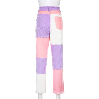 Jeans Slim Ajustados de Talle Alto con Contraste Moderno