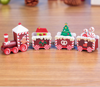 Set de 4 Trenes de Madera Miniatura para Niños - Image 14