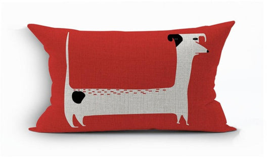 Funda de Cojín Salchicha Perro Teckel con Hongos - Image 9