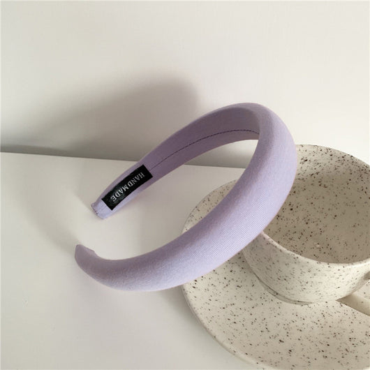 Diadema Retro de Satén con Esponja - Accesorio para Cabello Francés de Ancho Generoso - Image 70