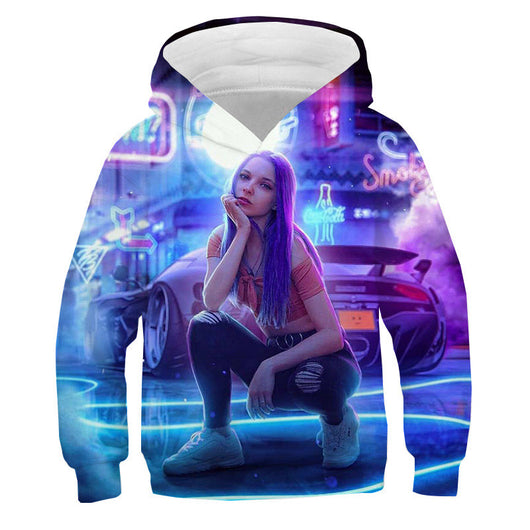 Sudadera Hoodie Infantil Cyberpunk 3D con Colores Vibrantes - Image 9