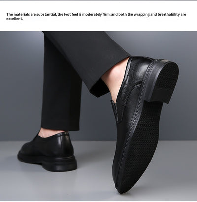Zapatos de Cuero Puntiagudos Estilo Británico para Hombre - Image 21