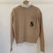 Blusa de punto con bordado de letras
