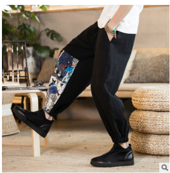 Pantalones de Algodón y Lino Estilo Chino - Image 9