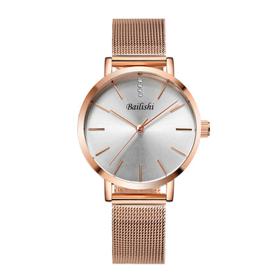 Reloj de cuarzo con correa de malla metálica - Image 2