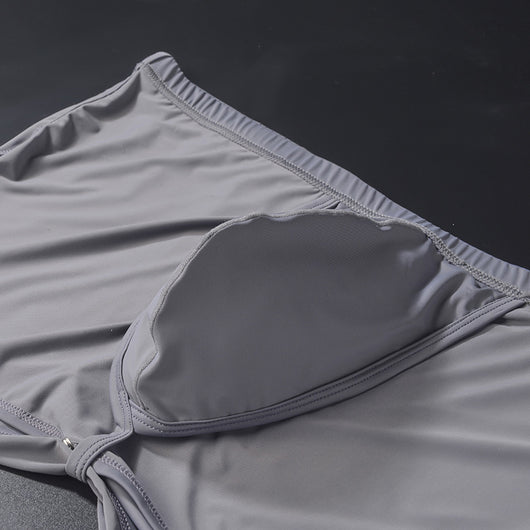 Shorts de Casa Tipo Bóxer en Seda de Hielo Cintura Baja para Hombre - Image 10