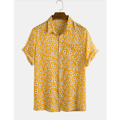 Camisa Cardigan Hawaiana de Algodón y Lino para Hombre - Image 5