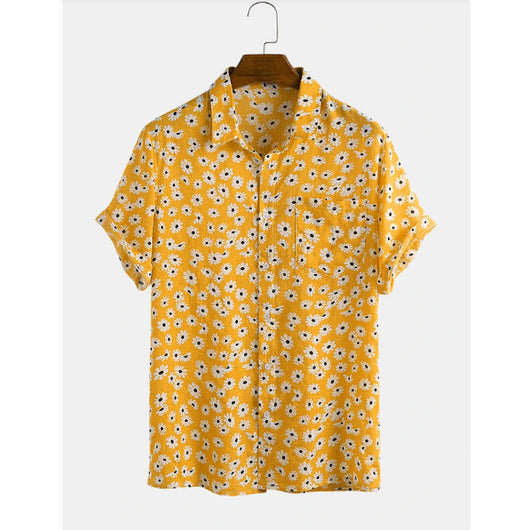 Camisa Cardigan Hawaiana de Algodón y Lino para Hombre - Image 5