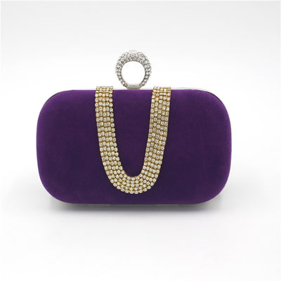 Bolso de Noche Terciopelo Diamante - Clutch Elegante para Novia - Image 6