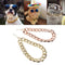 Collar de Seguridad para Cachorros con Cadena Dorada Gruesa Identificable