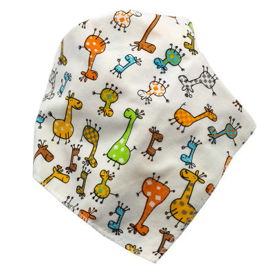 Baberos Impermeables Triangulares de Algodón con Diseños Infantiles - Image 45
