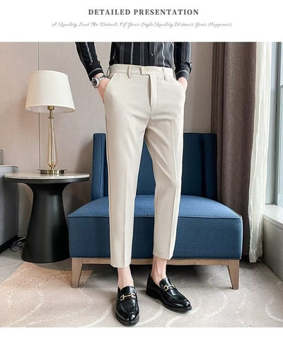 Pantalones de Vestir Casual Rectos para Hombre - Image 19