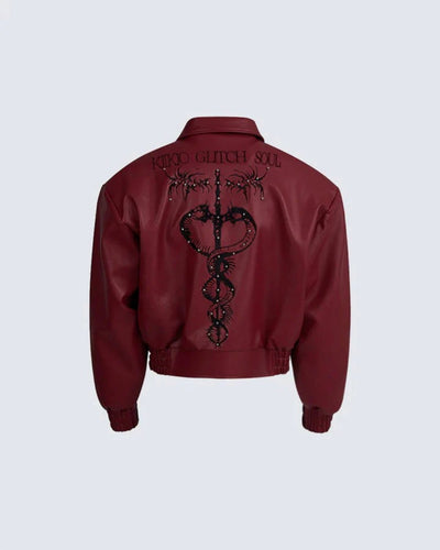 Abrigo de Cuero PU con Tachas Metálicas - Estilo Street - Image 13