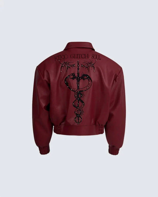 Abrigo de Cuero PU con Tachas Metálicas - Estilo Street - Image 13