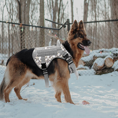 Arnés Táctico de Tracción para Mascotas Grandes - Camuflaje Profesional - Image 14