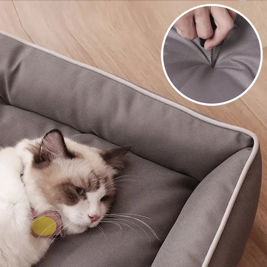 Cama Lujo para Perros Resistente a Arañazos Impermeable con Espuma Viscoelástica - Image 4