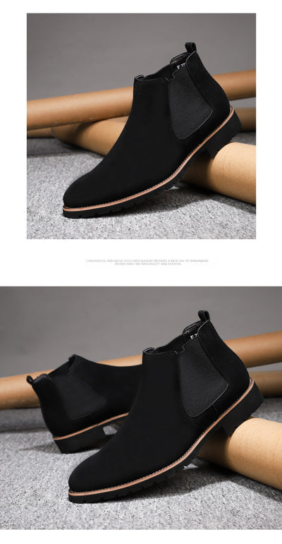 Botas Casuales de Cuero Ante Gamuza Talla Grande - Estilo Versátil y Moderno - Image 15